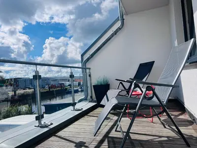 Ein Balkon oder eine Terrasse in der Unterkunft Marina 22-B