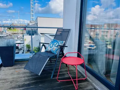 Ein Balkon oder eine Terrasse in der Unterkunft Marina 22-B