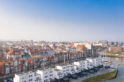 Ein allgemeiner Blick auf Cuxhaven oder ein Stadtblick von des Ferienhauses aus