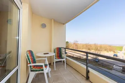 Ein Balkon oder eine Terrasse in der Unterkunft Kurpark-Residenz 242
