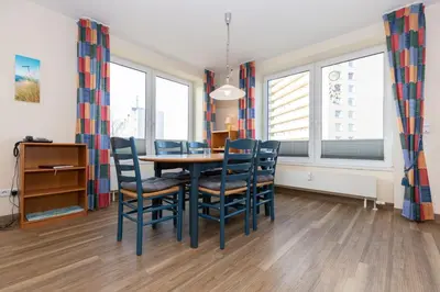 Ein Sitzbereich in der Unterkunft Kurpark-Residenz 123