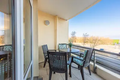 Ein Balkon oder eine Terrasse in der Unterkunft Kurpark-Residenz 144
