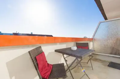 Ein Balkon oder eine Terrasse in der Unterkunft Trafalgar 430