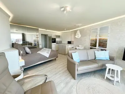 Ein Sitzbereich in der Unterkunft Lord Nelson 605