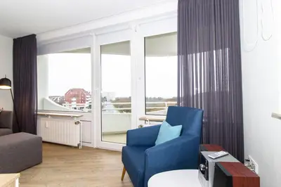 Ein Sitzbereich in der Unterkunft Lord Nelson 401
