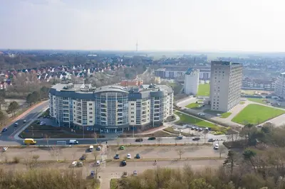 Das Gebäude in dem sich die Ferienwohnung befindet