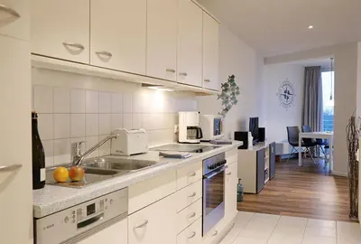 Küche/Küchenzeile in der Unterkunft Kurpark-Residenz 114