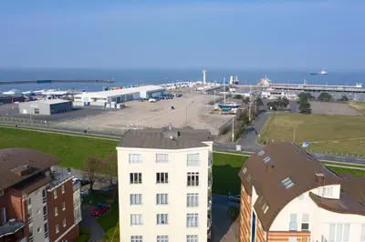 Ein allgemeiner Meerblick oder ein Meerblick von der Ferienwohnung aus