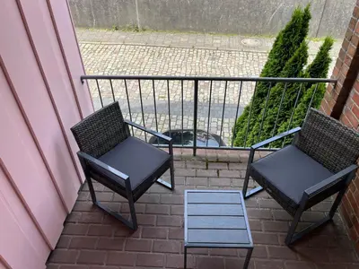 Ein Balkon oder eine Terrasse in der Unterkunft Marina 46