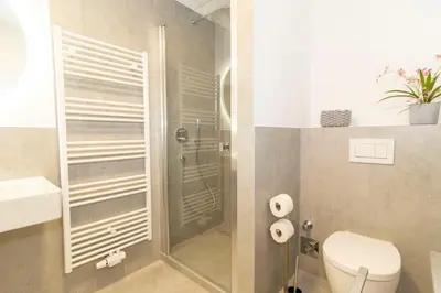 Ein Badezimmer in der Unterkunft Kurpark-Residenz 139