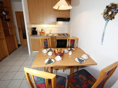 Küche/Küchenzeile in der Unterkunft Residenz Albatros Cuxhaven 2