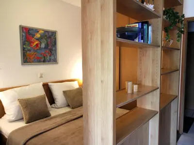 Ein Bett oder Betten in einem Zimmer der Unterkunft Residenz Albatros Cuxhaven 2