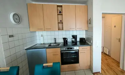 Küche/Küchenzeile in der Unterkunft Frische Brise FeWo 01 09