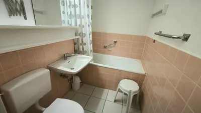 Ein Badezimmer in der Unterkunft Frische Brise FeWo 01 09