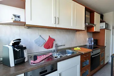 Küche/Küchenzeile in der Unterkunft Haus Nordseebrandung NC61
