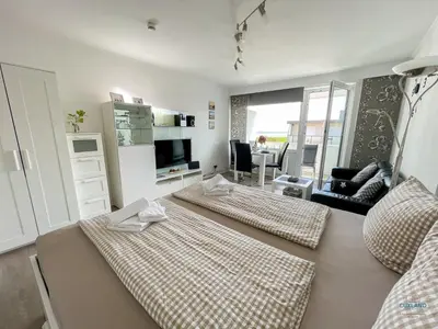 TV/Unterhaltungsangebot in der Unterkunft Haus Nautic Döse Wohnung 301