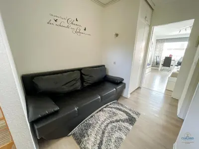 Ein Sitzbereich in der Unterkunft Haus Nautic Döse Wohnung 301