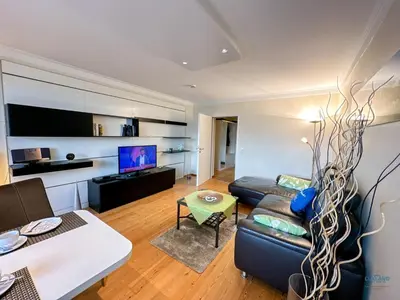 Küche/Küchenzeile in der Unterkunft Haus Nautic Döse Wohnung 214