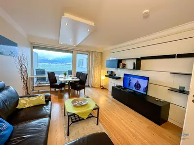 TV/Unterhaltungsangebot in der Unterkunft Haus Nautic Döse Wohnung 214