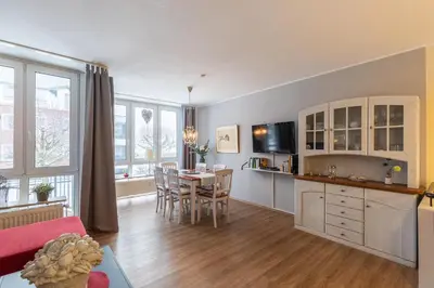 Küche/Küchenzeile in der Unterkunft Haus Knechtsand, Whg 415
