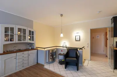 Küche/Küchenzeile in der Unterkunft Haus Knechtsand, Whg 415
