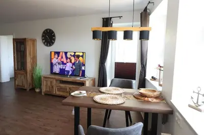 TV/Unterhaltungsangebot in der Unterkunft Nordseebrandung B6.4