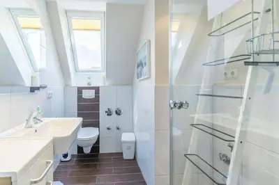 Ein Badezimmer in der Unterkunft 