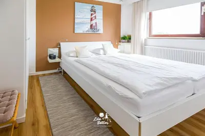 Ein Bett oder Betten in einem Zimmer der Unterkunft 