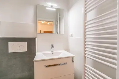 Ein Badezimmer in der Unterkunft 