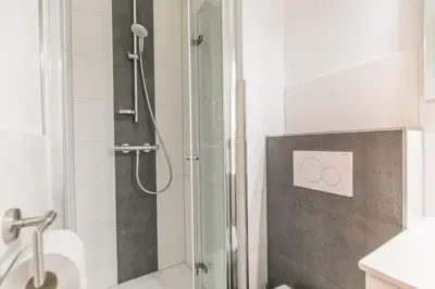 Ein Badezimmer in der Unterkunft 