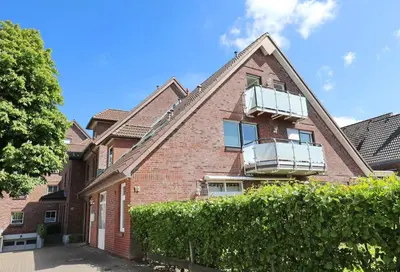Das Gebäude in dem sich die Ferienwohnung befindet