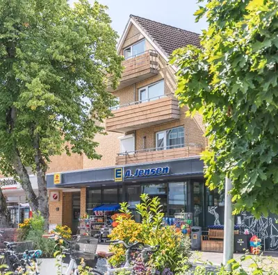 Das Gebäude in dem sich die Ferienwohnung befindet