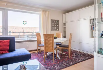 Ein Sitzbereich in der Unterkunft 