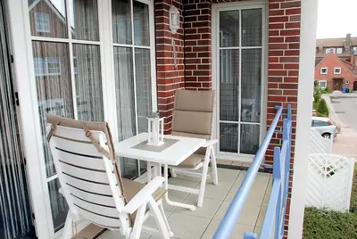 Ein Balkon oder eine Terrasse in der Unterkunft 