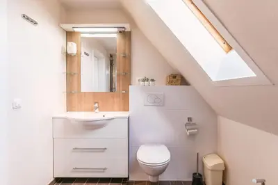 Ein Badezimmer in der Unterkunft 
