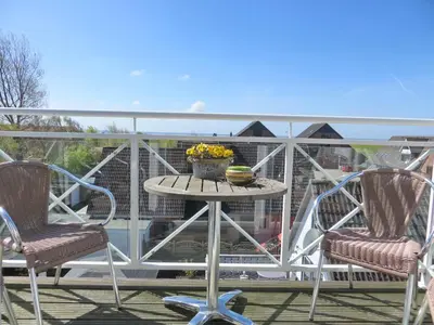 Ein Balkon oder eine Terrasse in der Unterkunft 