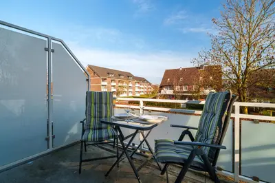 Ein allgemeiner Bergblick oder ein Berglick von der Ferienwohnung aus