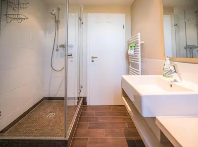 Ein Badezimmer in der Unterkunft 