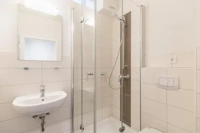 Ein Badezimmer in der Unterkunft 