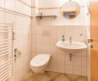 Ein Badezimmer in der Unterkunft 