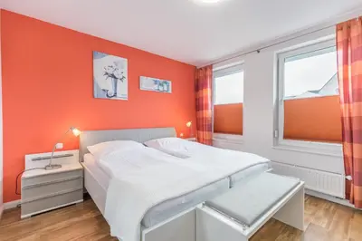Ein Bett oder Betten in einem Zimmer der Unterkunft 