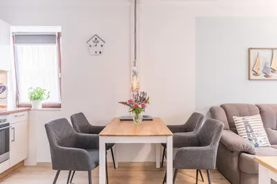 Ein Sitzbereich in der Unterkunft 