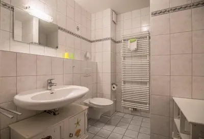 Ein Badezimmer in der Unterkunft 