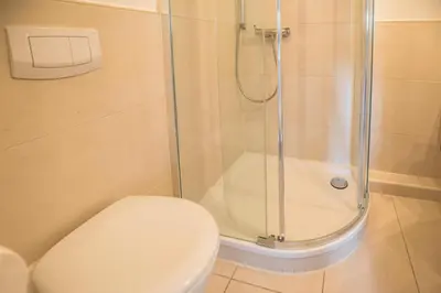 Ein Badezimmer in der Unterkunft 
