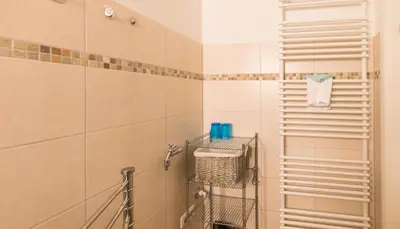 Ein Badezimmer in der Unterkunft 
