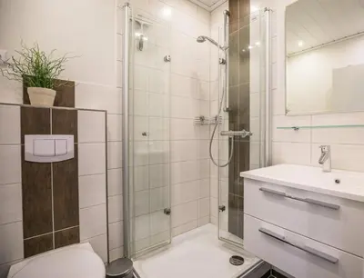 Ein Badezimmer in der Unterkunft 