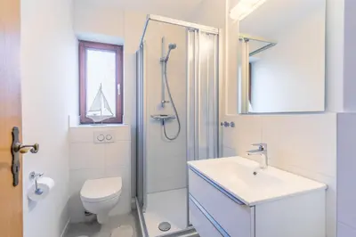 Ein Badezimmer in der Unterkunft 