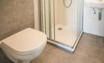 Ein Badezimmer in der Unterkunft 
