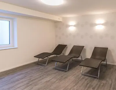 Ein Sitzbereich in der Unterkunft 