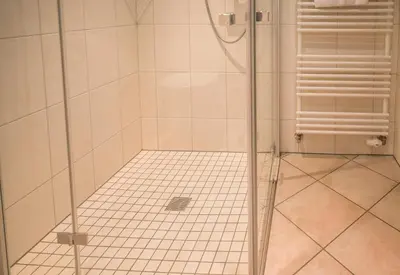 Ein Badezimmer in der Unterkunft 